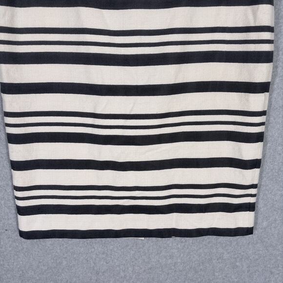 J Crew Skirt 10 Black Cream Pencil Textured Academia Secretary Neutrals Preppy - Picture 3 of 14